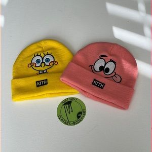 KITH X SpongeBob beanies